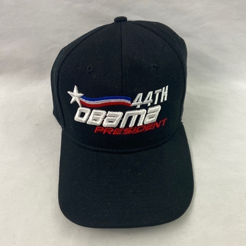 Barack Obama Black 44th President StrapBack Hat